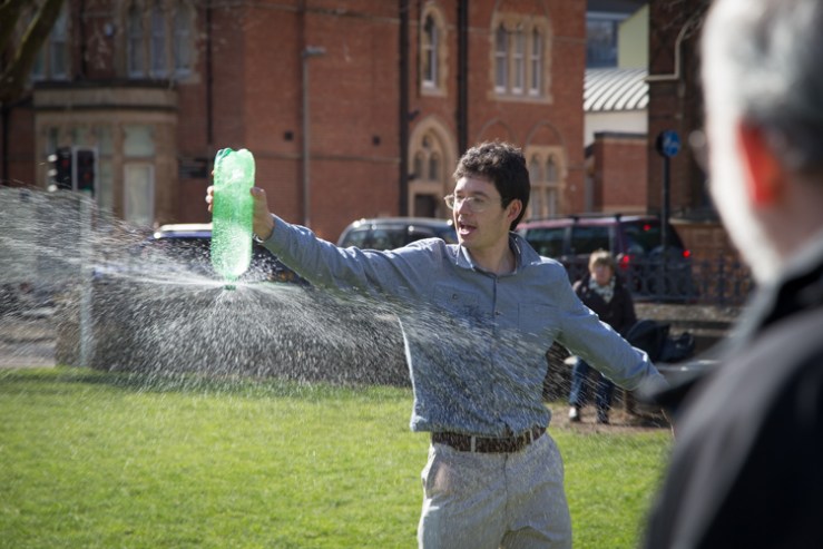 Dr Yan Wong on the Museum lawn