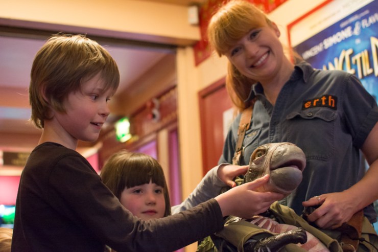 Meeting the stars after the show with brilliant host Lindsay Chaplin