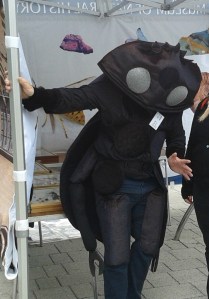 An early-morning dung beetle will be taking to the soapbox