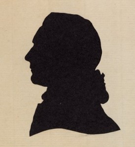 A silhouette of William Jones
