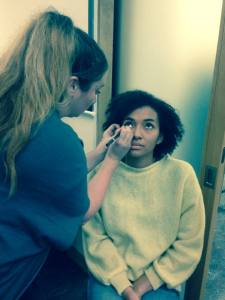 Getting ready backstage