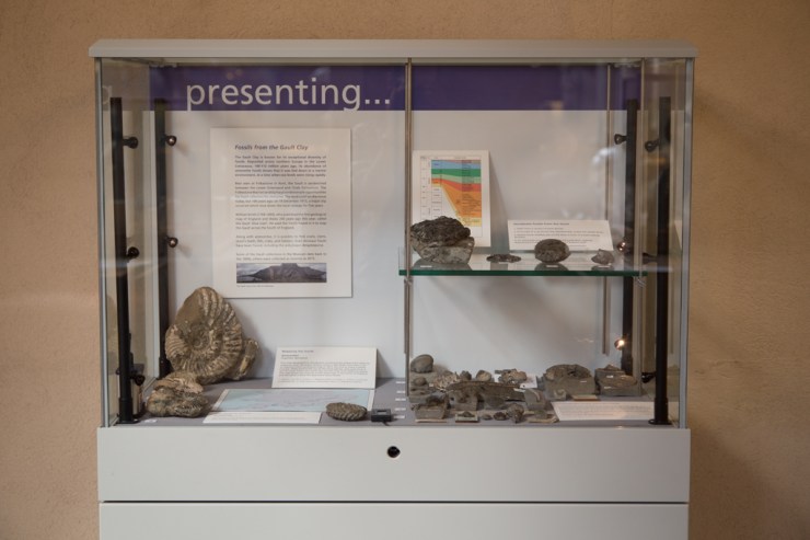 The Presenting... display, near the entrance to the Museum