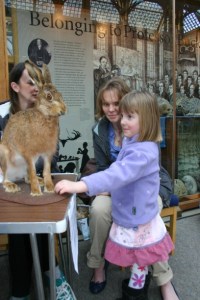 A child participating in the research at the Museum
